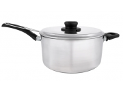 Polished Deep Chip Pan Set & Lid 22cm